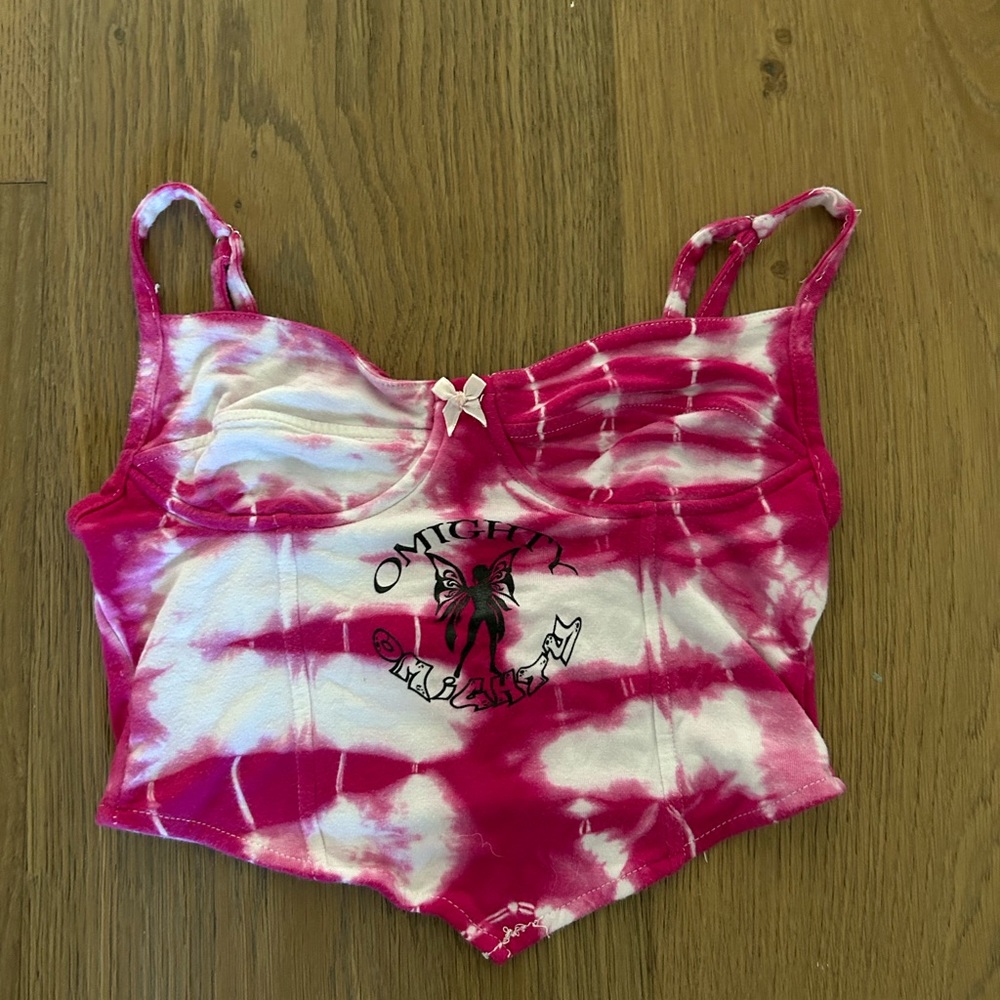 Omighty tie dyed tank/crop top